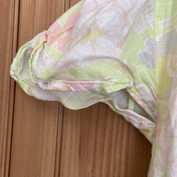 Free People Hawaiian Floral Blouse EUC Unique - Picture 4 of 5